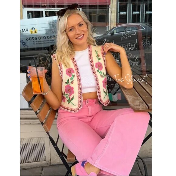 BLOGGER'S FAVE! Zara Embroidered Vest NWT - Picture 10 of 17